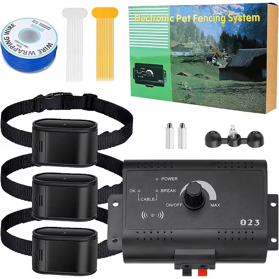 Invisible Wireless Electric Dog Fence System with Outdoor Training Remote Control