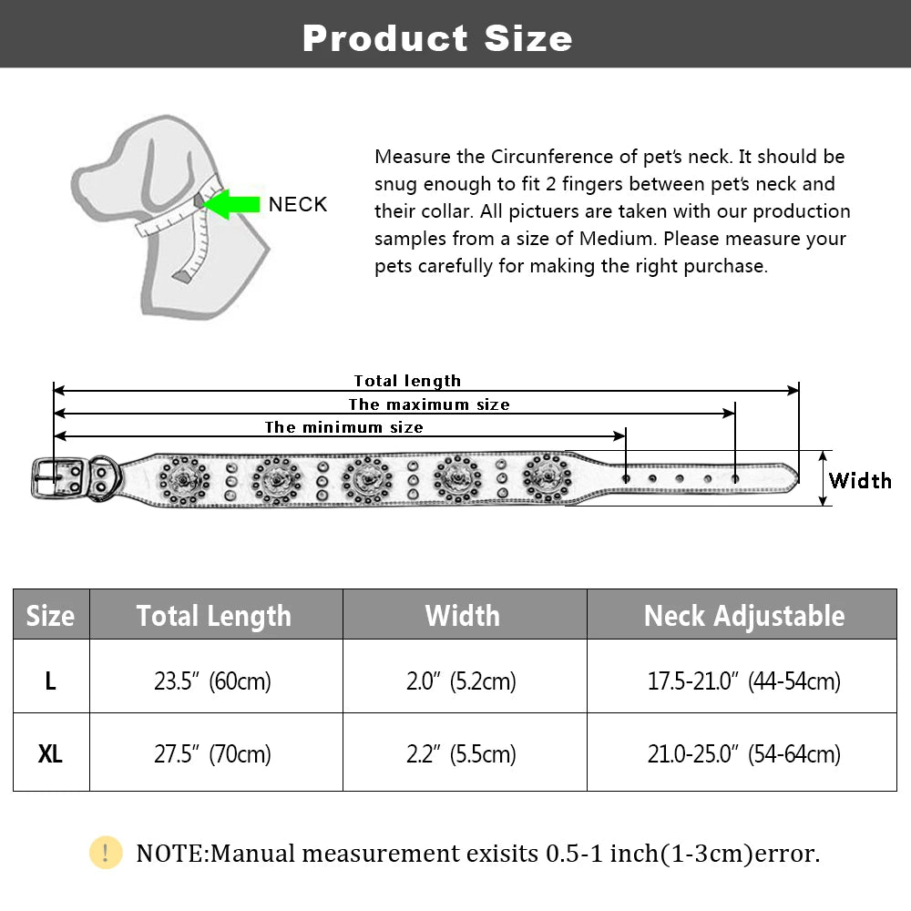 Durable Leather Dog Collar