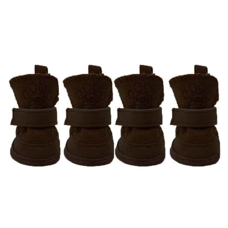 4Pcs Set of Winter Dog Shoes for Comfort and Warmth