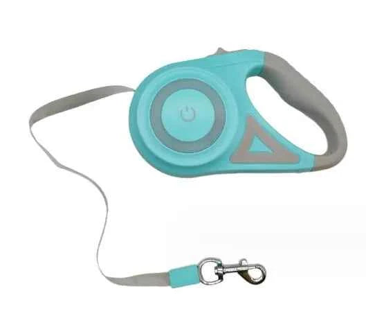 Retractable LED Flashlight Pet Leash