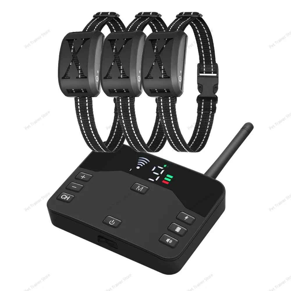 2-in-1 Electric Pet Wireless Fence and Training Collar System