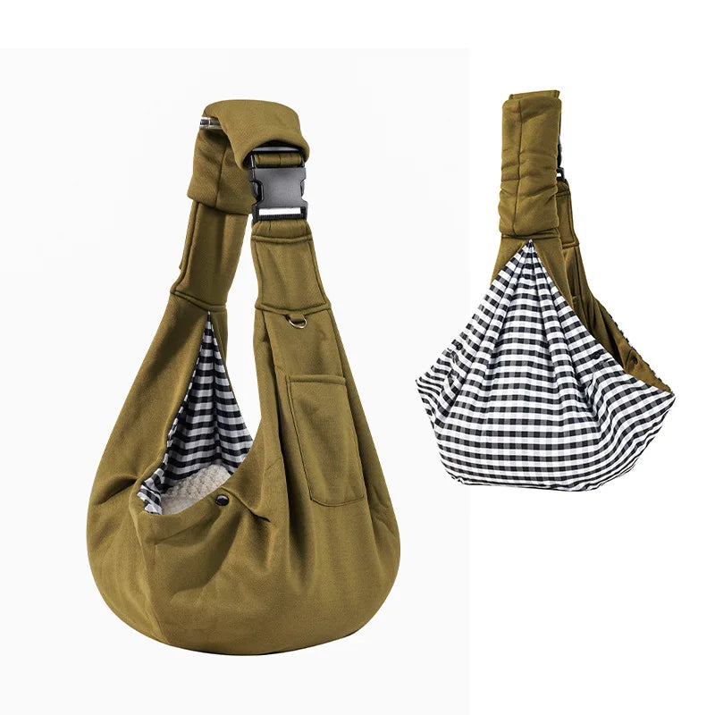 Pet Sling Carrier Bag – Portable Dog & Cat Shoulder Bag for Travel