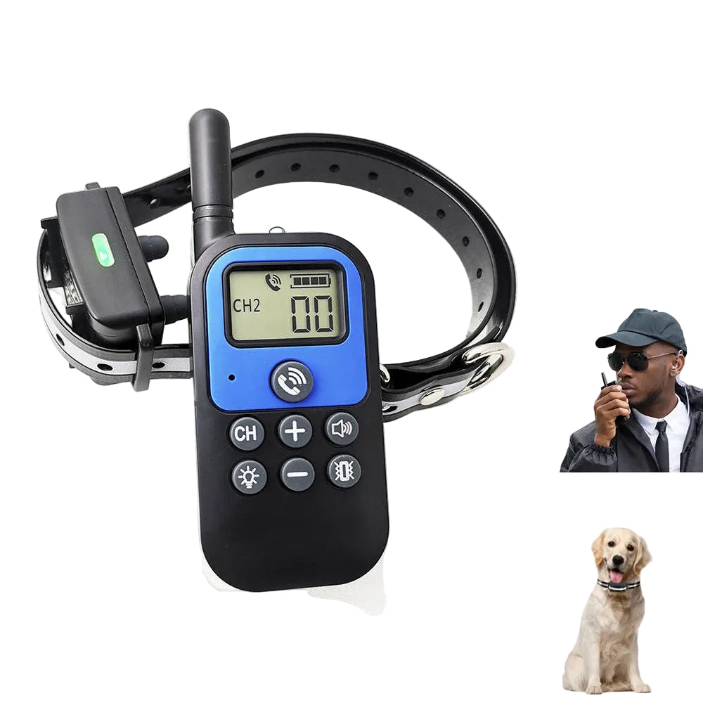 1500m Electric Dog Training Collar with Voice Walkie-Talkie