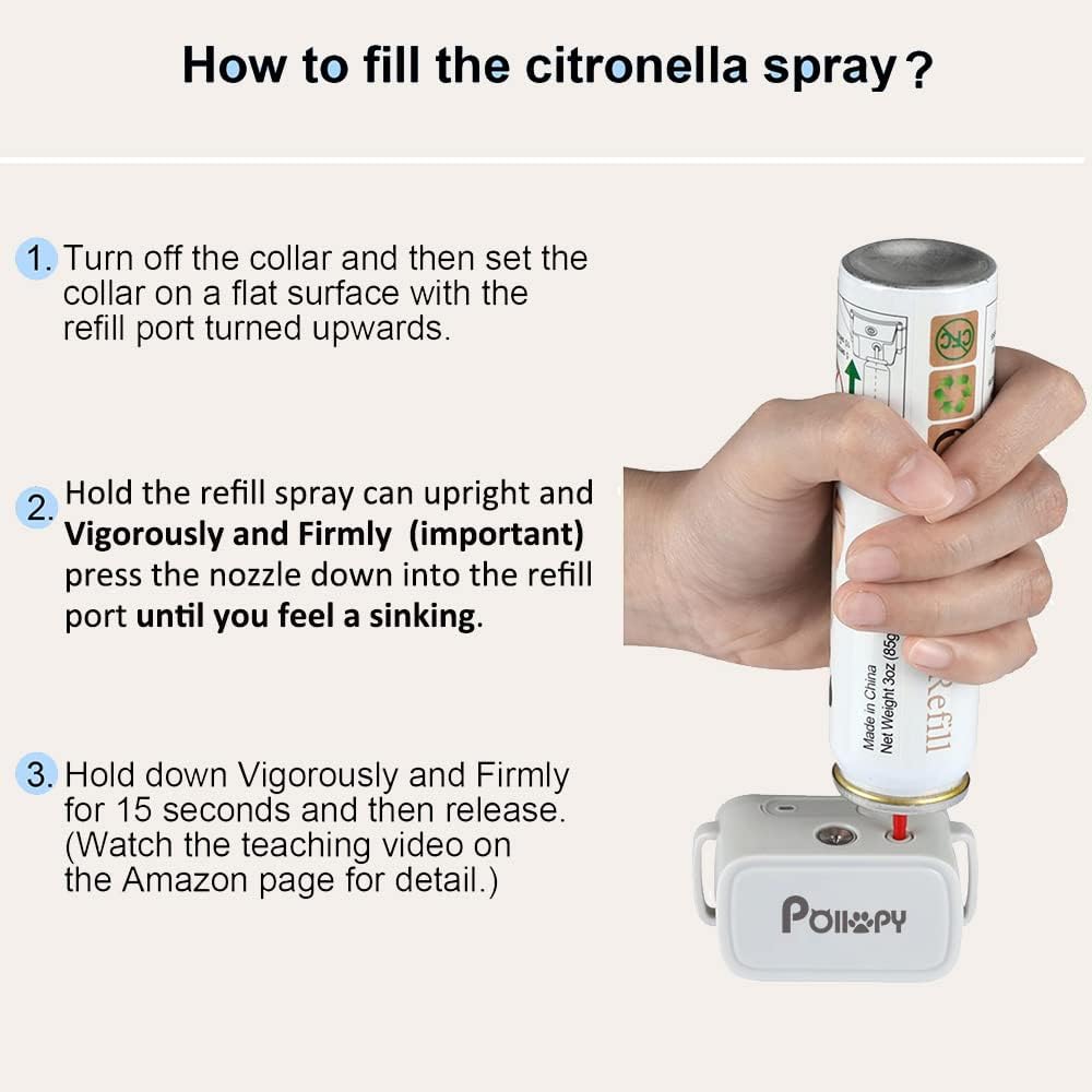 Refill for Citronella Spray Dog Collars (85ML)