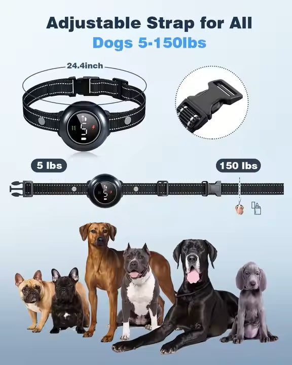 2-in-1 Dog Training and Anti-Bark Collar (Up to 1640ft / 500m Range)