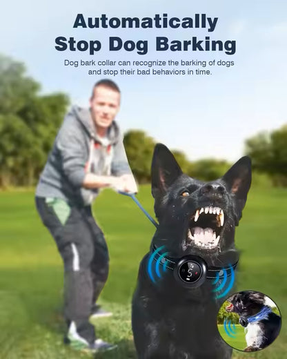 2-in-1 Dog Training and Anti-Bark Collar (Up to 1640ft / 500m Range)