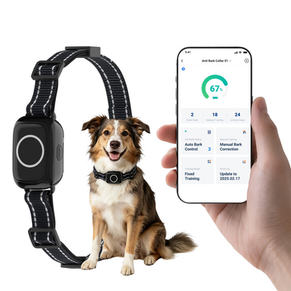 ASTKO S900 Smart Anti‑Bark & Training Collar with App Control and Health Tracking