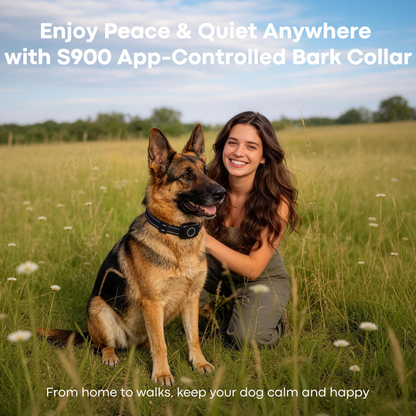 ASTKO S900 Smart Anti‑Bark & Training Collar with App Control and Health Tracking