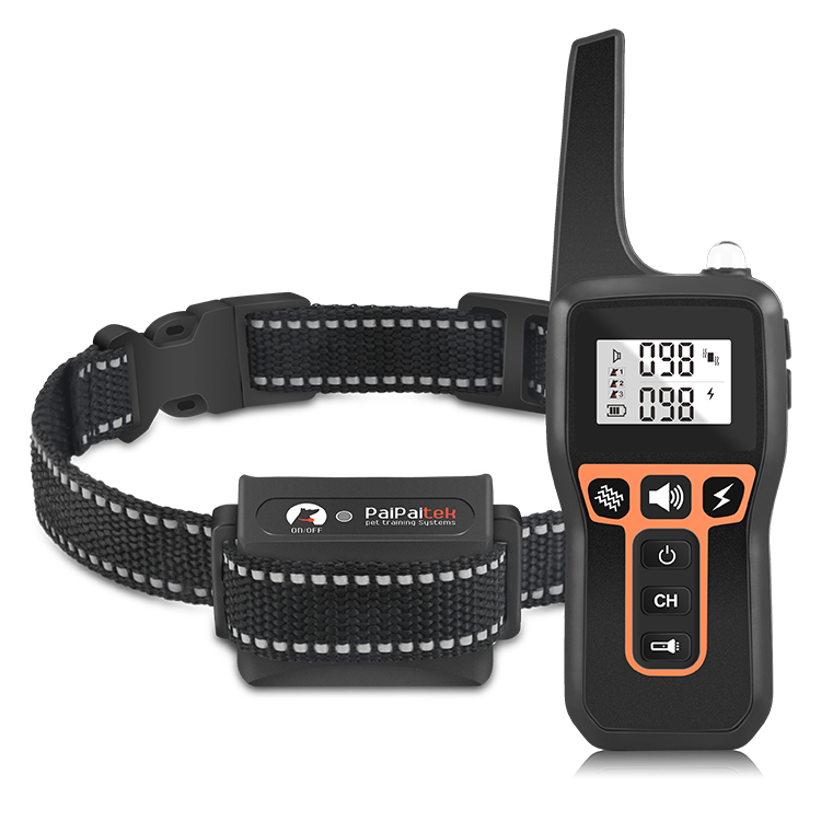 Rechargeable 2-in-1 Dog Shock Collar with Remote Anti-Bark and Training Device