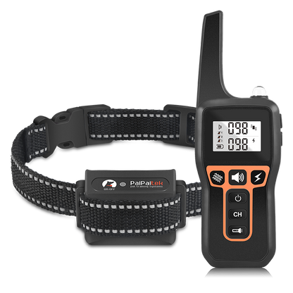 Rechargeable 2-in-1 Dog Shock Collar with Remote Anti-Bark and Training Device