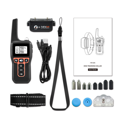 Rechargeable 2-in-1 Dog Shock Collar with Remote Anti-Bark and Training Device