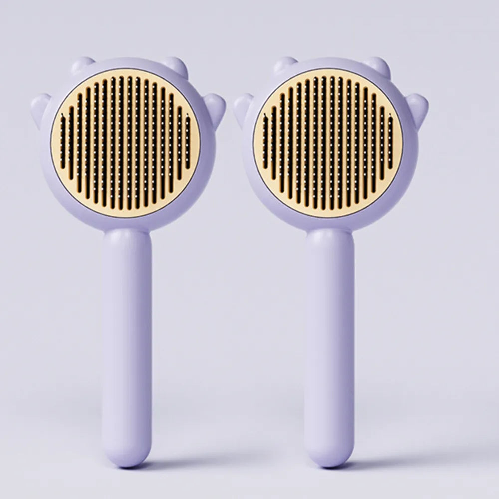 Pet Grooming Needle Brush with Nail Clippers