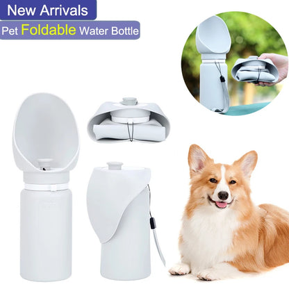 550ml Folding Pet Portable Water Bottle 