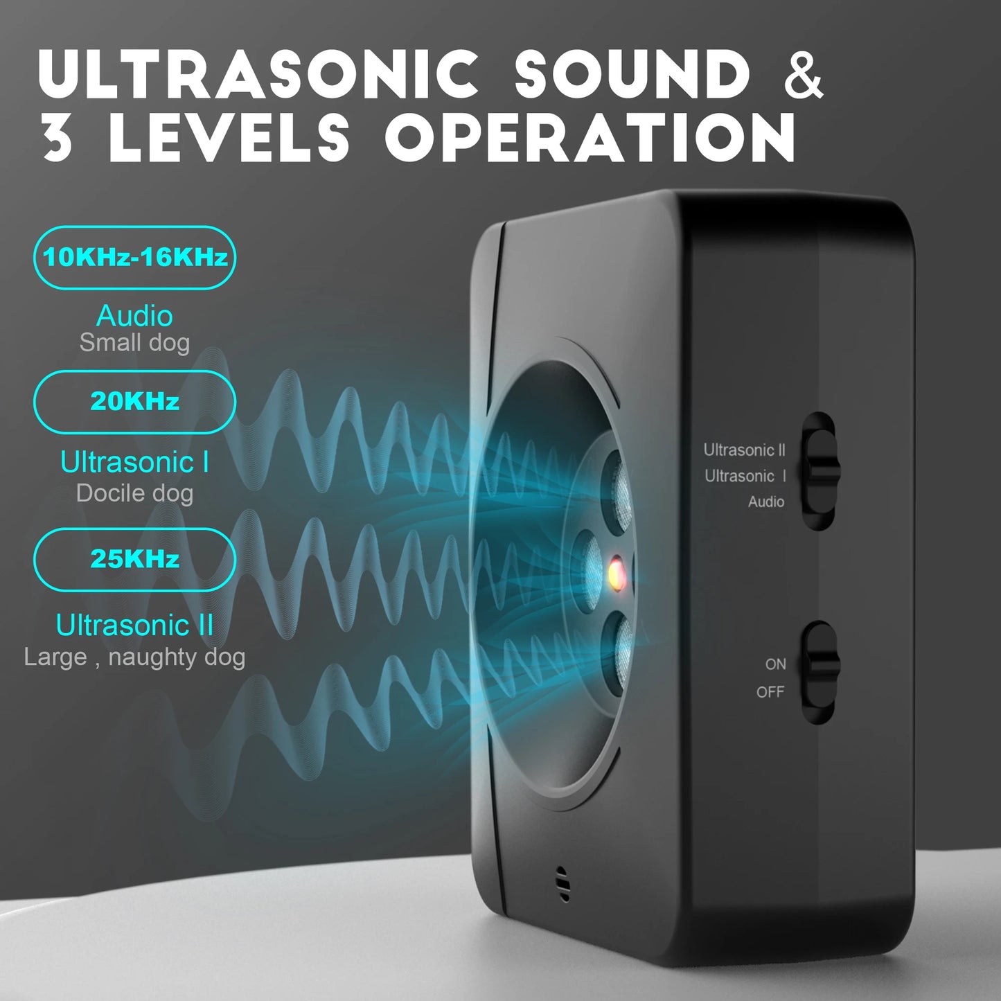Anti-Barking Device Ultrasonic Dog Barking Control with 3 Modes