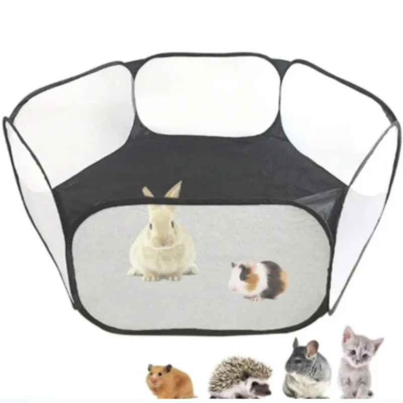 Portable Pet Cage Tent – Foldable Playpen for Small Pets