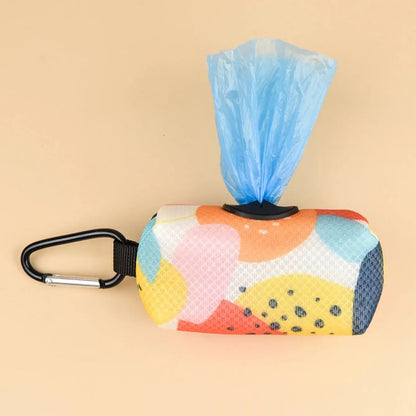 Abstract Designer Print Pet Poop Bag Holder Dispenser for Dog Leashes