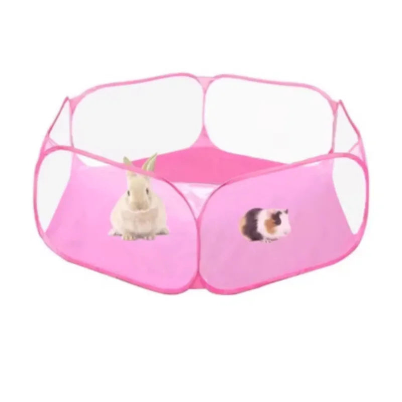 Portable Pet Cage Tent – Foldable Playpen for Small Pets