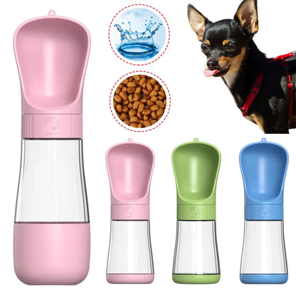 2-in-1 Portable Dog Water Bottle For Small and Large Dogs, Cats 