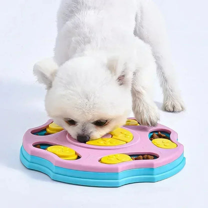 Dog Puzzle Toy & Slow Feeder Bowl – IQ Training Food Dispenser