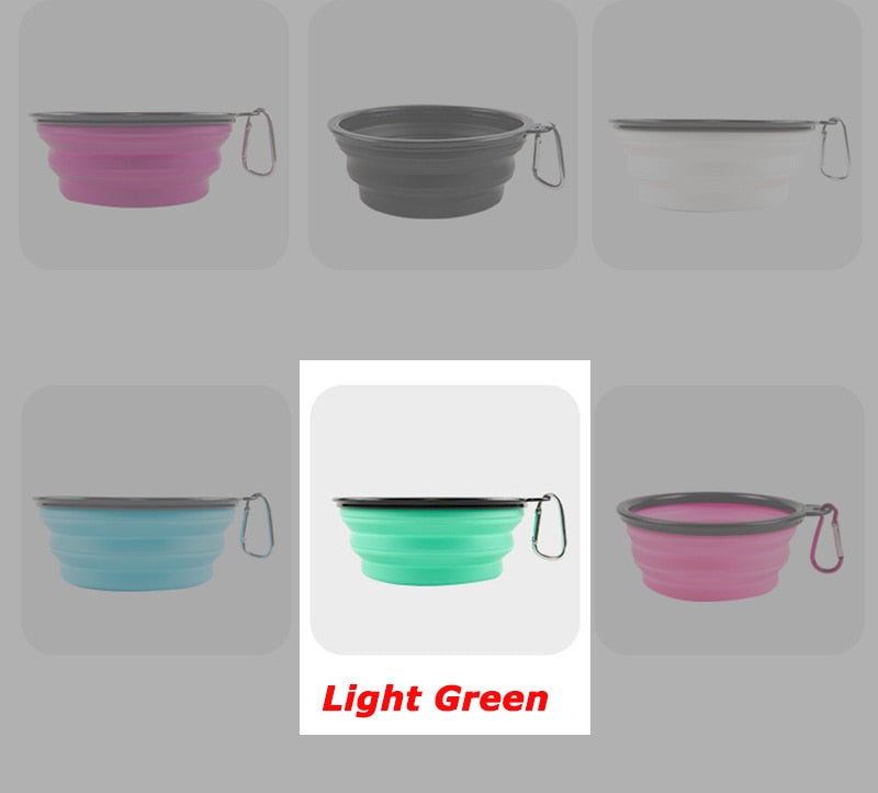 Collapsible Silicone Pet Bowl Outdoor