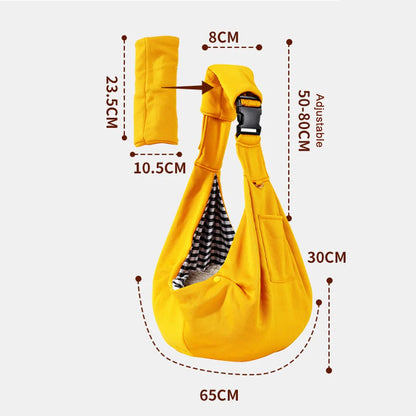 Pet Sling Carrier Bag – Portable Dog & Cat Shoulder Bag for Travel