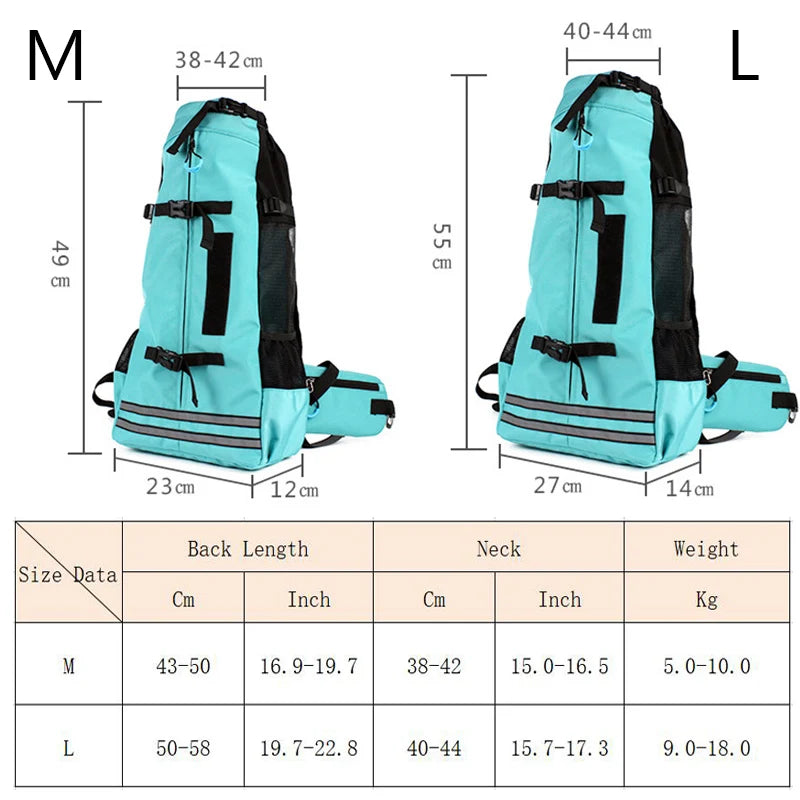 Durable Breathable Pet Travel Carrier Backpack for Small & Medium Dogs