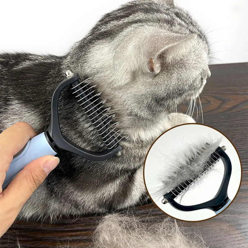 Pet Hair Removal Comb and Grooming Tool