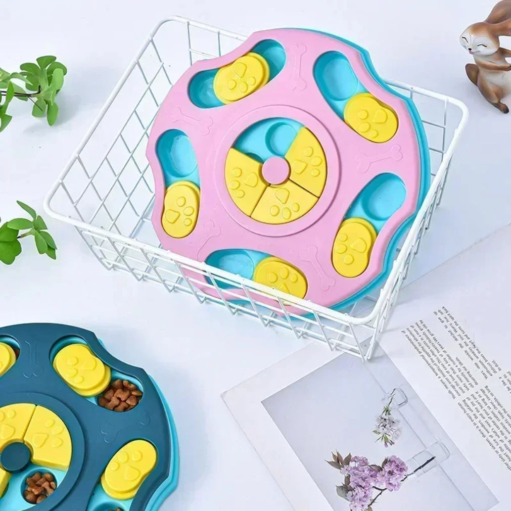 Dog Puzzle Toy & Slow Feeder Bowl – IQ Training Food Dispenser