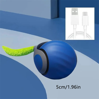 Smart Automatic Cat Toy Ball – USB Rechargeable Interactive Rolling & Bouncing