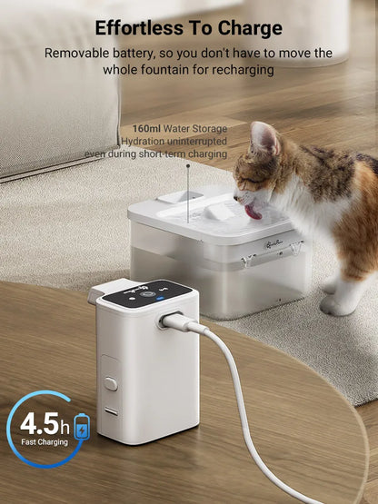2.5L Wireless Pet Water Fountain