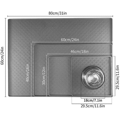 Waterproof Pet Silicone Feeding Placemat for Dogs and Cats