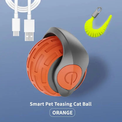 Smart Automatic Cat Toy Ball – USB Rechargeable Interactive Rolling & Bouncing