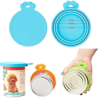 3-in-1 Silicone Pet Food Can Cover for Dogs and Cats