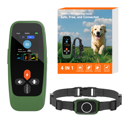 Astko T800 Pro 4-in-1 Dog Training Collar with Portable Wireless Fence System