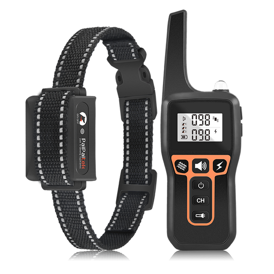 Rechargeable 2-in-1 Dog Shock Collar with Remote Anti-Bark and Training Device