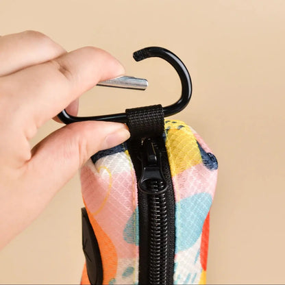 Abstract Designer Print Pet Poop Bag Holder Dispenser for Dog Leashes