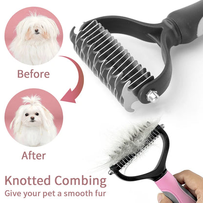 Pet Hair Removal Comb and Grooming Tool