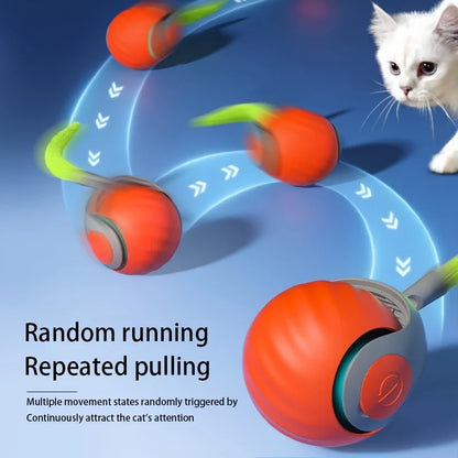 Smart Automatic Cat Toy Ball – USB Rechargeable Interactive Rolling & Bouncing