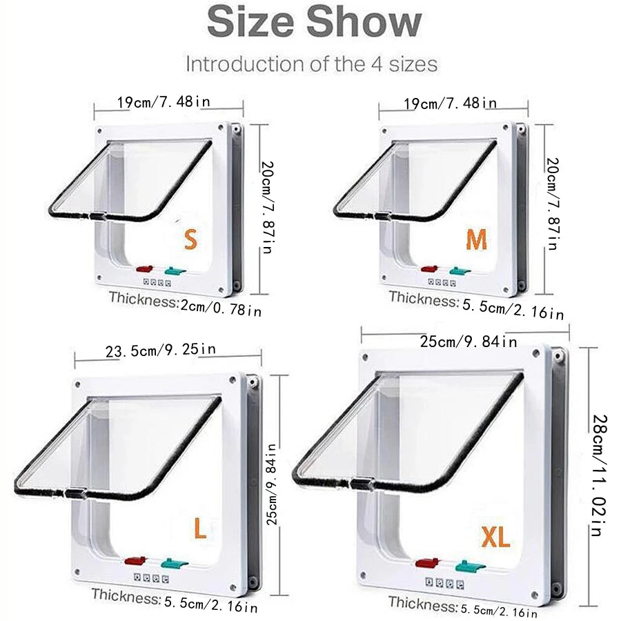 4-Way Locking Pet Door