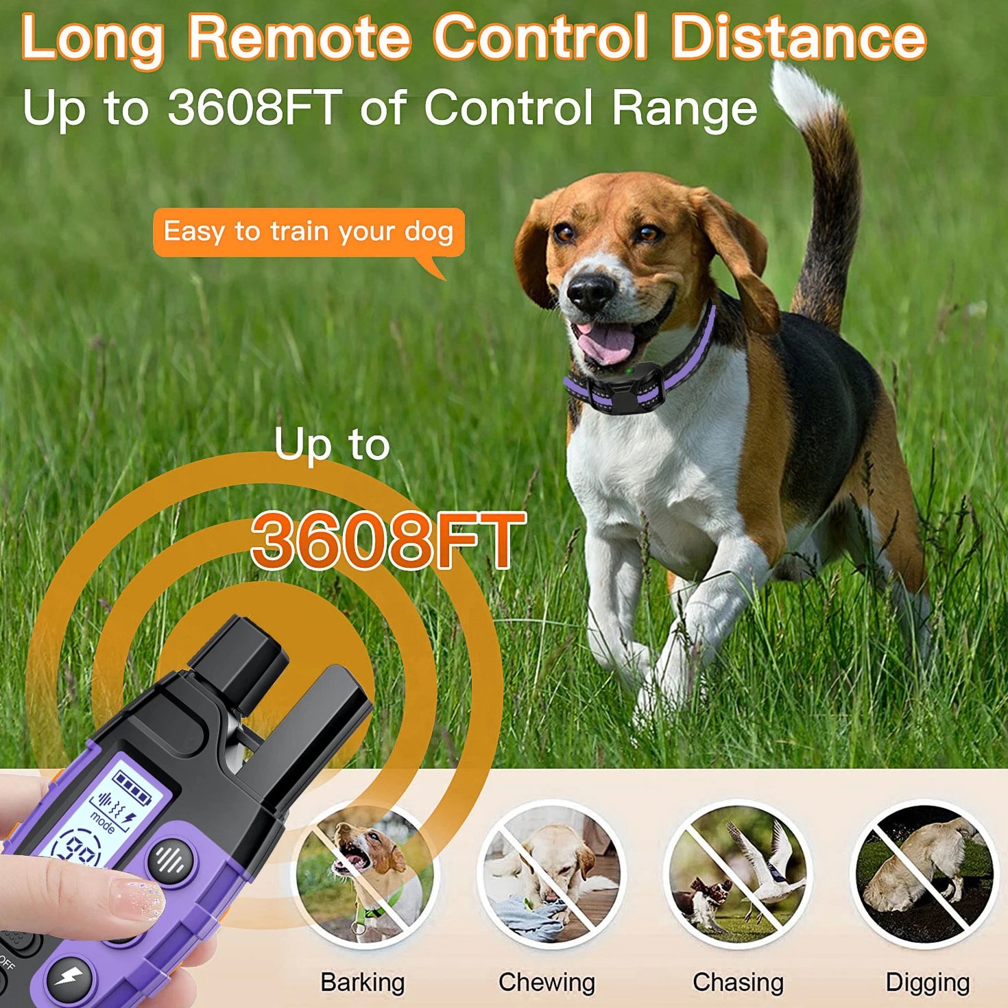 Remote Control Flittor Shock Collar Manual Electric Dog Training