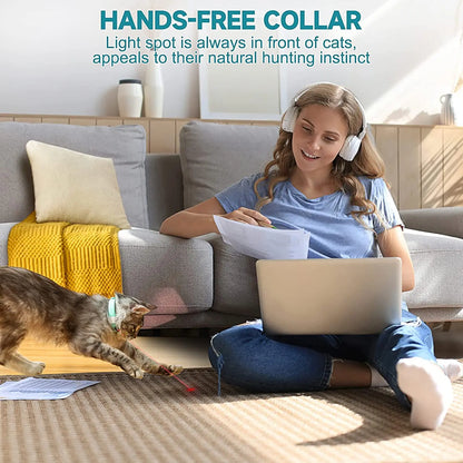 Smart Laser Cat Collar Interactive and Rechargeable Toy