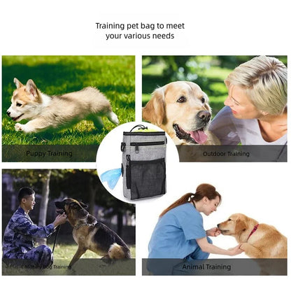 Pet Training Waist Bag with Multi-functional Dog Bowl