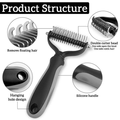 Pet Hair Removal Comb and Grooming Tool
