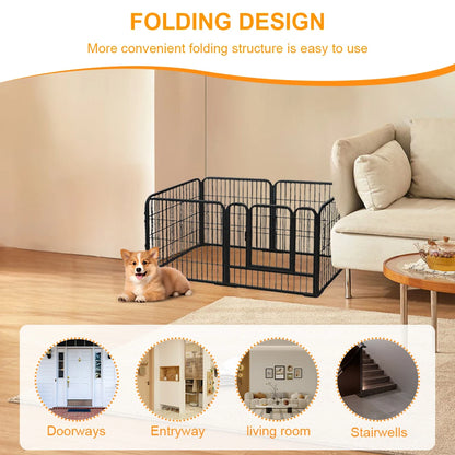 Foldable Dog Playpen – Heavy-Duty Pet Exercise Cage for Dogs, Cats & Rabbits