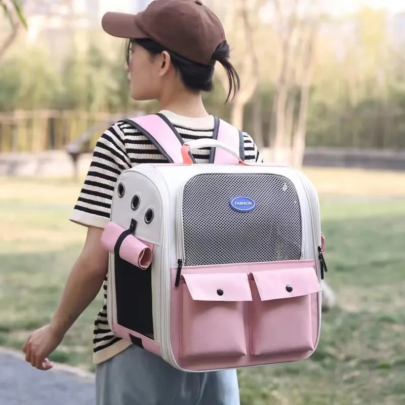 Ventilated and Spacious Cat Carrier Backpack