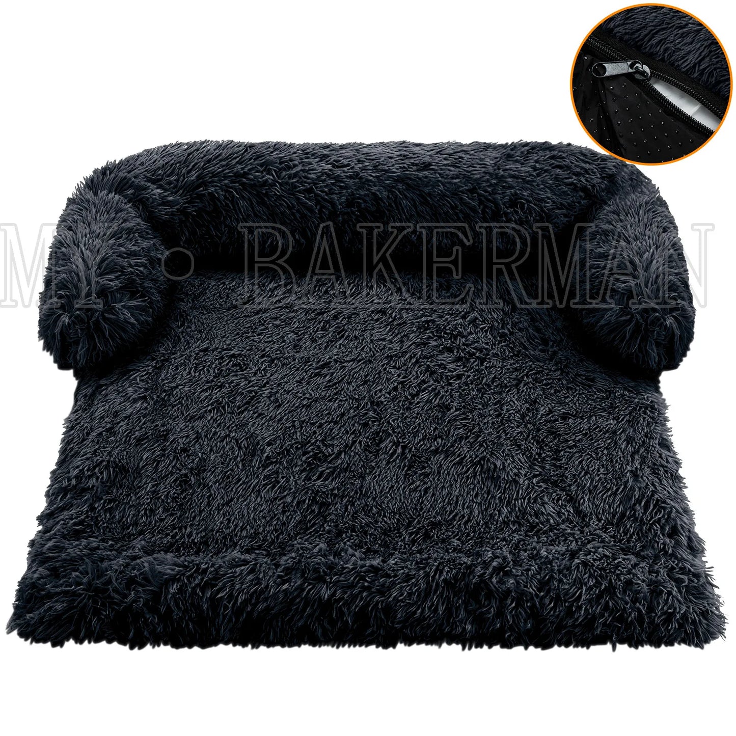 Dog Bed Faux Fur Cat Bed Washable Round Square Pillow Pet Bed Suitable for Small and Medium Dogs S-XXL