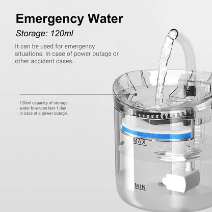 Automatic Pet Drinking Fountain with Multiple Water Flow Modes