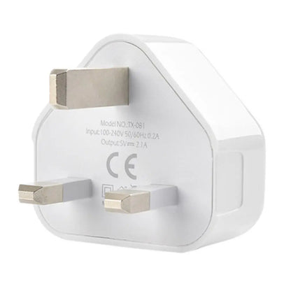 UK 3-Pin Plug to Type-B USB Charger for Dog Training Devices