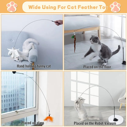 Feathers Wand Pet Toy