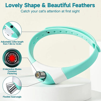 Smart Laser Cat Collar Interactive and Rechargeable Toy